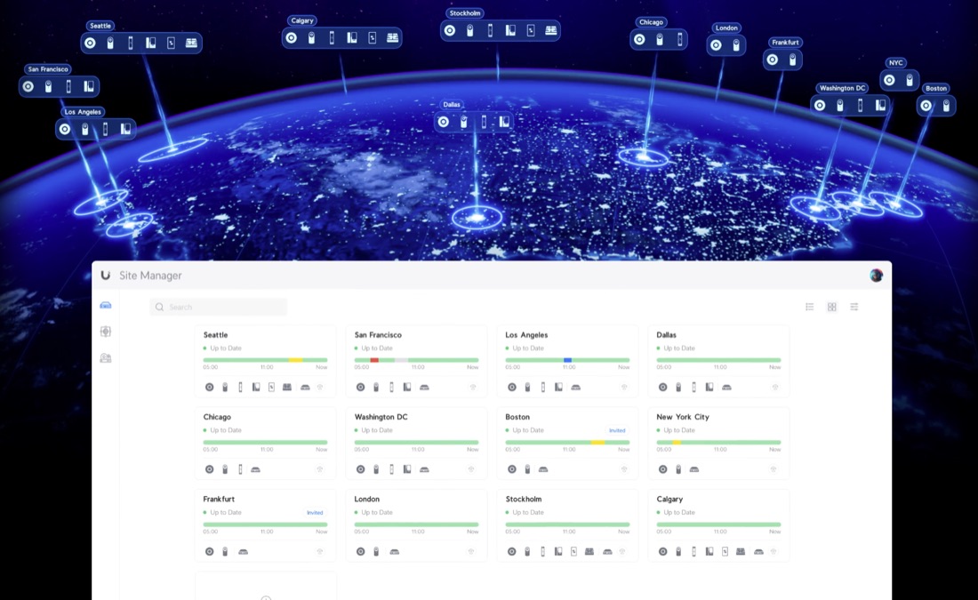 UniFi Site Manager remote management dashboard